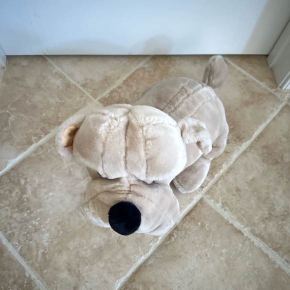 Vintage Commonwealth Bulldog with Collar Puppy Dog Plush Stuffed Animal - Picture 9 of 10